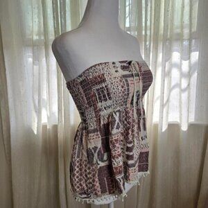 Bohemian Strapless Top